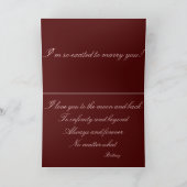 新郎へ カード (内部)