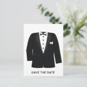 新郎または黒のネクタイのイベント 案内ポストカード (スタンド正面)