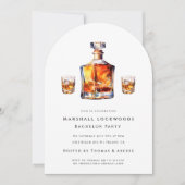 新郎をバチュラーパーティ招待 招待状 (正面)