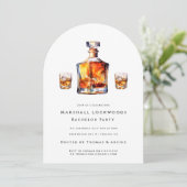 新郎をバチュラーパーティ招待 招待状 (スタンド正面)