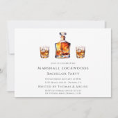 新郎をバチュラーパーティ招待 招待状 (正面)