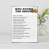新郎を知るのは誰？ バチェラーパーティゲーム 招待状 (スタンド正面)