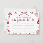 新郎イタリアンのブライダルシャワーは何歳だった 招待状 (正面)