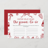 新郎イタリアンのブライダルシャワーは何歳だった 招待状 (正面/裏面)