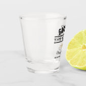 新郎ウェディングパーティーのショットグラス ショットグラス (左)