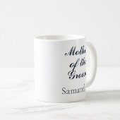 新郎オックスフォードブルーとベビーピンクの母 コーヒーマグカップ (正面右)