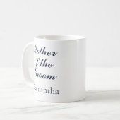 新郎オックスフォードブルーとベビーピンクの母 コーヒーマグカップ (正面左)