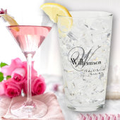 新郎ギフトモノグラムの父モダン名ビール タンブラーグラス