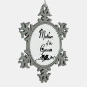 新郎クラシックの母 スノーフレークピューターオーナメント (左)