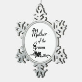 新郎クラシックの母 スノーフレークピューターオーナメント (右)