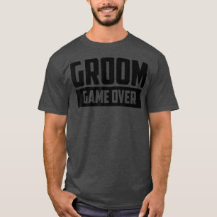 新郎ゲーム オーバー 婚約 結婚 バチェラーパーティー Tシャツ