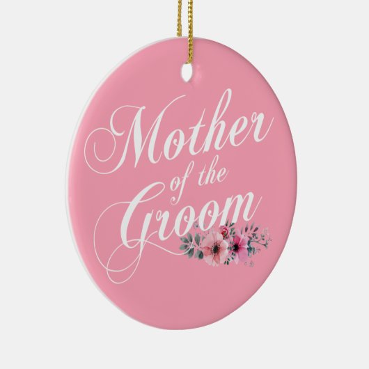 新郎シンプルの母結婚母 |オーナメント セラミックオーナメント (右)