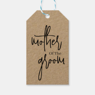 新郎シンプルエレガント贈りラベルの母 ギフトタグ