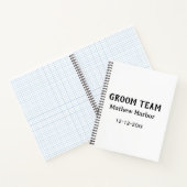 新郎チームの名誉メンバー パーティー名 日付 ノートブック (内部)