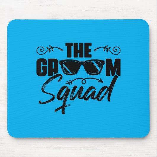 新郎チームの独身最後のパーティー マウスパッド (正面)
