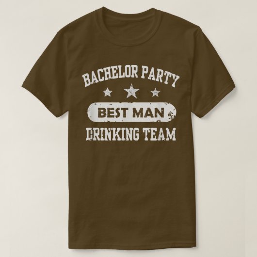 新郎チーム  結婚前パーティ 飲み友達最高の男 Tシャツ (デザイン正面)