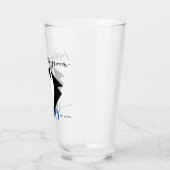 新郎パイントのタキシードの父はギフトの感謝していしています タンブラーグラス (左)