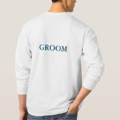 新郎パーソナライズされたのウミガメTシャツ Tシャツ (裏面)