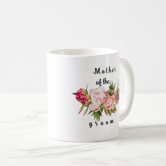 新郎パーソナライズされたの生結婚産 コーヒーマグカップ (正面右)