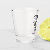 新郎パーソナライズされたの結婚母 ショットグラス (左)