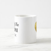 新郎パーソナライズされたの黒い金ゴールド母親 コーヒーマグカップ (中央)