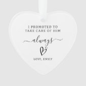 新郎パーソナライズされた贈与母 オーナメント (正面)