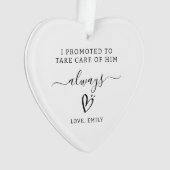 新郎パーソナライズされた贈与母 オーナメント (正面)