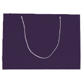 新郎パープルエレガントギフト結婚ズ ラージペーパーバッグ (裏面)