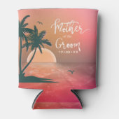 新郎ピンクID581の熱帯島の母 缶クーラー (正面)