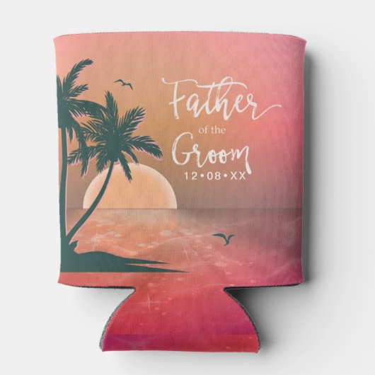 新郎ピンクID581の熱帯島の父 缶クーラー (裏面)