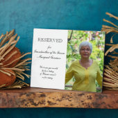 新郎フォトメモリアルの結婚祖母 フォトプラーク (側面)