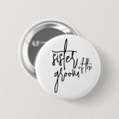 新郎ボタンの妹 缶バッジ (正面&裏面)