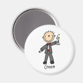 新郎マグネットの飲み物 マグネット (正面/裏面)