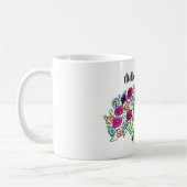 新郎メッセージのパーソナライズされた母サンキュー親 コーヒーマグカップ (左)