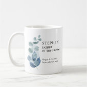 新郎ユーカリ・グリーン結婚リーの父 コーヒーマグカップ (左)