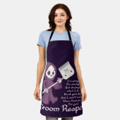 新郎リーパーチューンスクエアステッカーはがきマグネット エプロン (着用した状態)