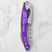 新郎ヴァイオレット結婚式の引き出物の父 ソムリエナイフ (裏面)