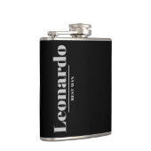 新郎介添人ギフト シンプル モダン モノグラム 名前 フラスク (右)