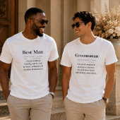 新郎付添い 辞書の定義 ウェディングパーティー Tシャツ