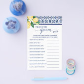 新郎地中海のがシャワーゲームカードと言ったこと チラシ (シングル)