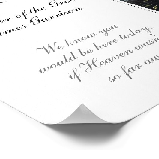 新郎指定席記念結婚館の父 ポスター (角)