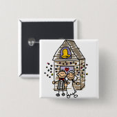 新郎教会離れ 缶バッジ (正面&裏面)