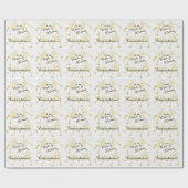 新郎新婦おめでとう結婚。 ラッピングペーパー (フラット)