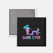 新郎新婦おもしろいミーム結婚ゲームおもしろいOve マグネット (正面/裏面)