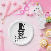 新郎新婦おもしろい ペーパープレート (パーティー)