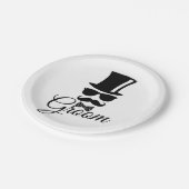 新郎新婦おもしろい ペーパープレート (アングル)