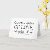 新郎新婦が結婚するミセス結婚ズ カード (黄色い花)