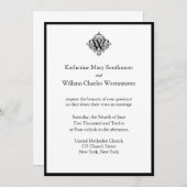 新郎新婦が結婚式招待状 招待状 (正面/裏面)