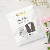 新郎新婦さん来に感謝結婚 フェイバーバッグ (封をした状態)