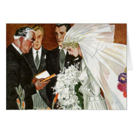 新郎新婦とのビンテージ結婚式